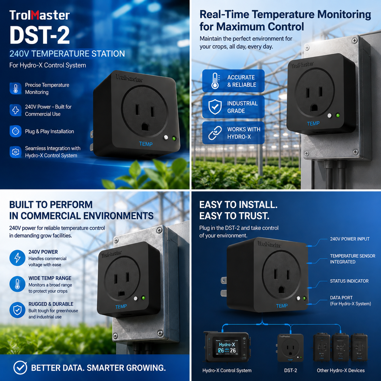 Trolmaster 240V Temperature Station for Hydro-X Control System (DST-2)