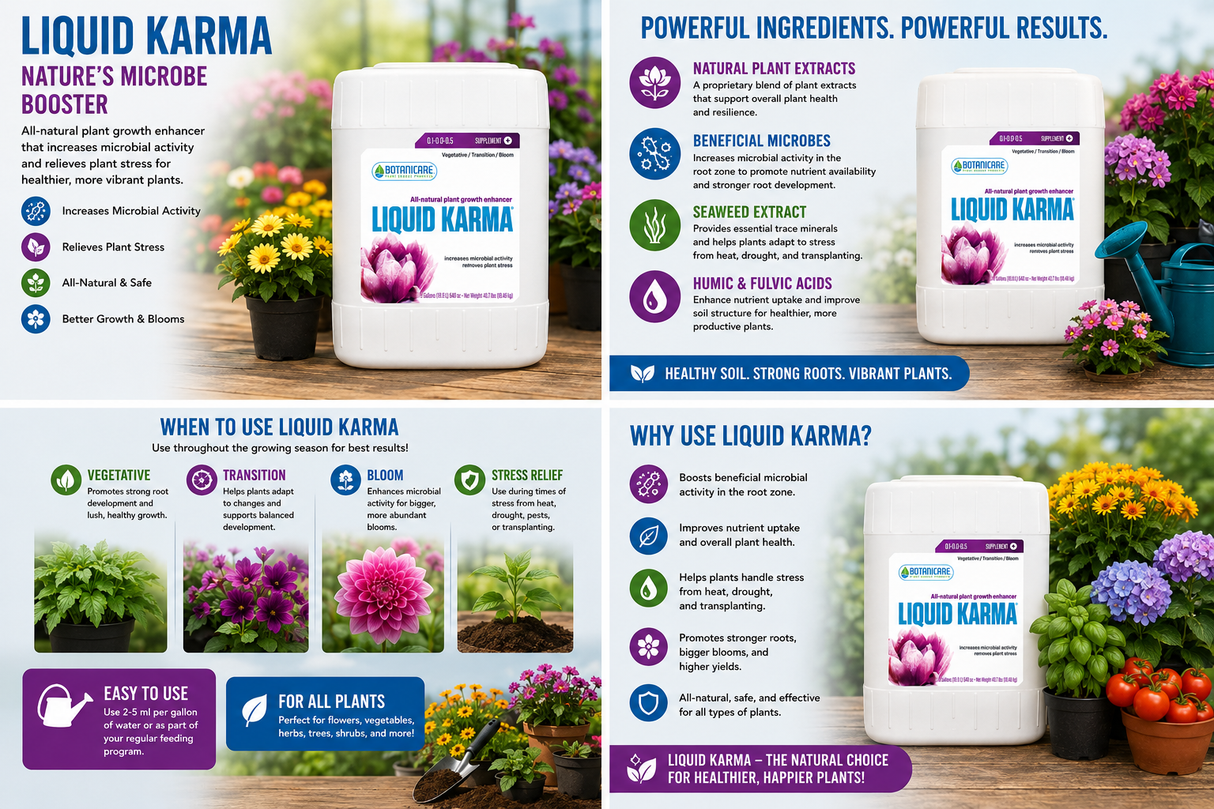 Liquid Karma 5 Gallon - Botanicare (0.1-0.1-0.5)