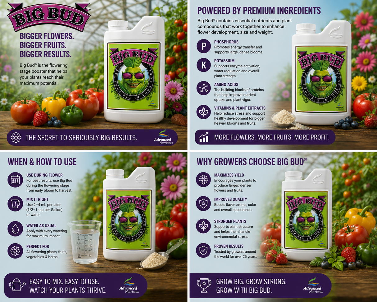 Advanced Nutrients Big Bud, 1L (QT) (0-1-3)