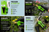 Trim Fast Precision Pruner-Straight Titanium (GREEN)
