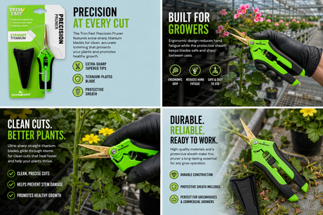 Trim Fast Precision Pruner-Straight Titanium (GREEN)