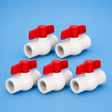BOX of 5 3/4" Threaded PVC Ball Valve (5/box)