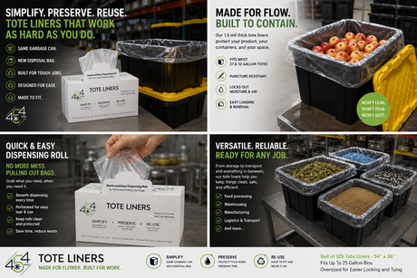 454 Bags Tote Liner 54"x36" (125/roll)