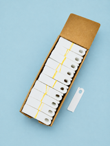 CASE 1,000 White Push-On Plant Label (3-3/4"x1")