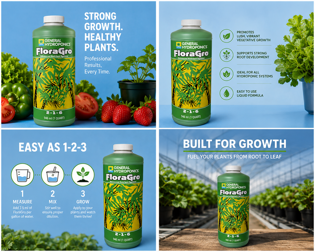 GH FloraGro Quart (2-1-6)