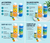 GH pH Control Kit - 4pc - 8oz pH UP, 8oz pH DOWN, 1oz Indicator, & Vial