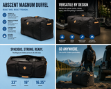 Abscent Magnum Duffel – Carbon (33" x 19" x 16.25")