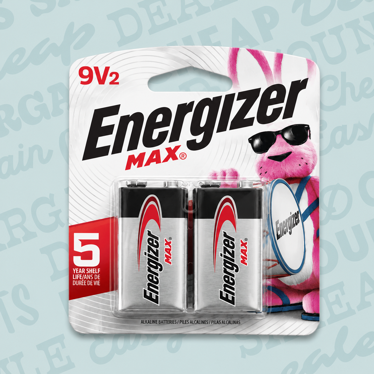 9V Energizer Battery (2 Pack)