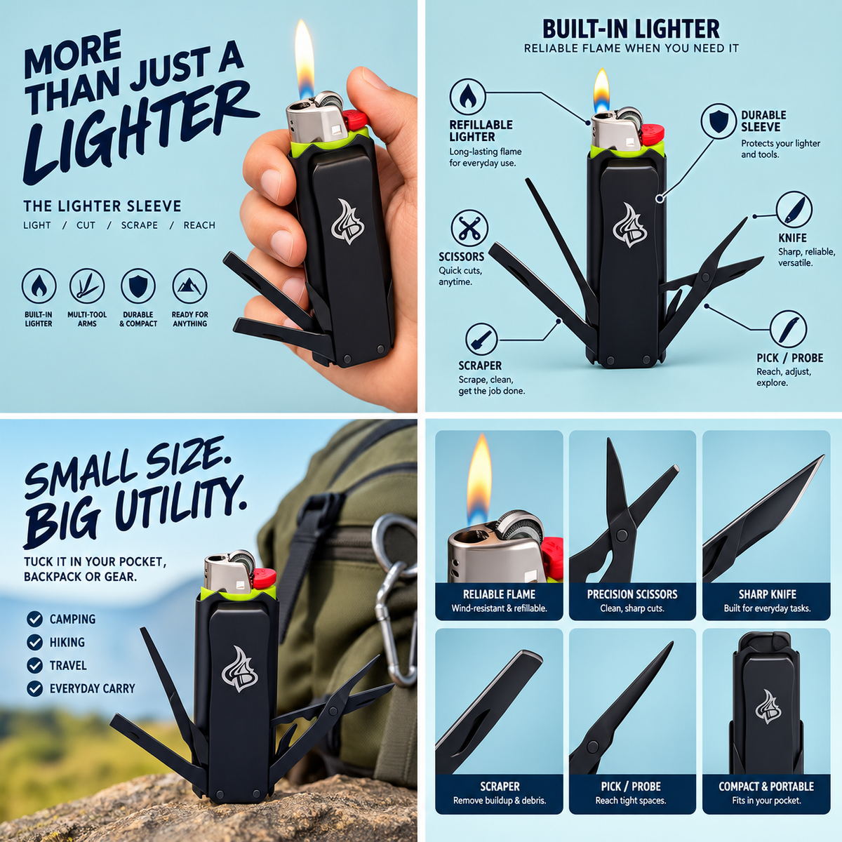 LighterBro Stainless Steel Lighter Sleeve