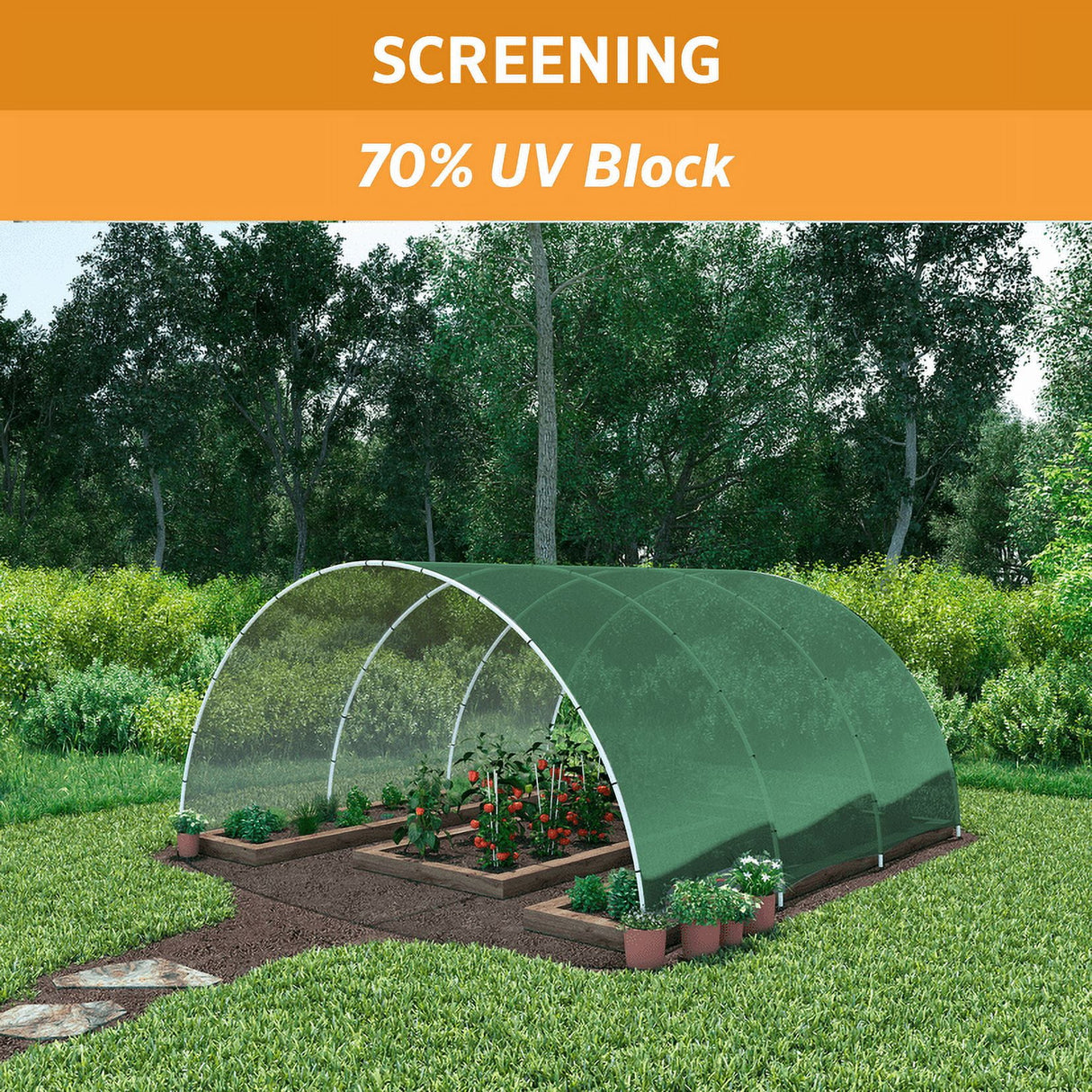Coolaroo 12X50 Forest Green Shade Cloth 70%