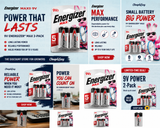 9V Energizer Battery (2 Pack)