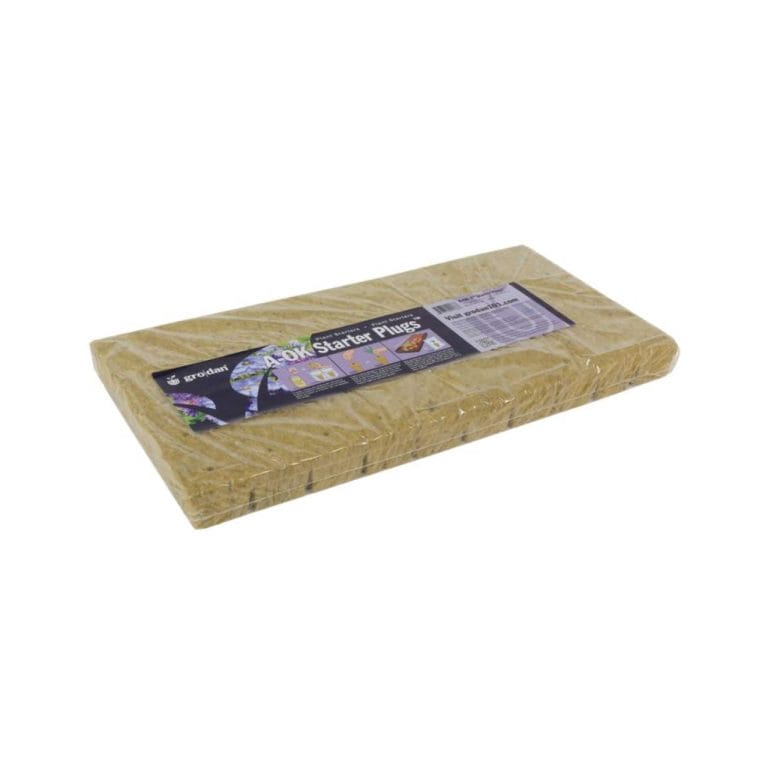 CASE Grodan A-OK Starter Plugs 2" (50ct Sheet, 30/case) (Wrapped)