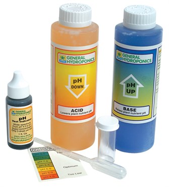 GH pH Control Kit - 4pc - 8oz pH UP, 8oz pH DOWN, 1oz Indicator, & Vial