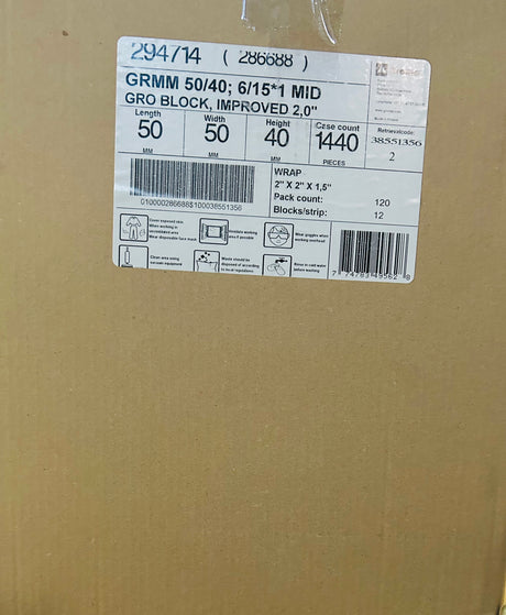 CASE Grodan 2" Mini-Block 2"X2"X1.5" 1440 ct