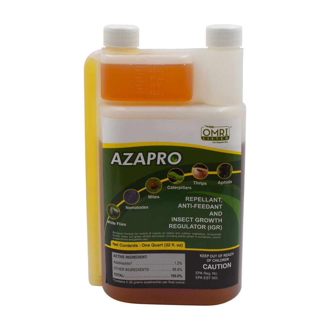 AzaPro: Azadirachtin Insecticide / Nematicide 32 Ounce (OMRI Listed)