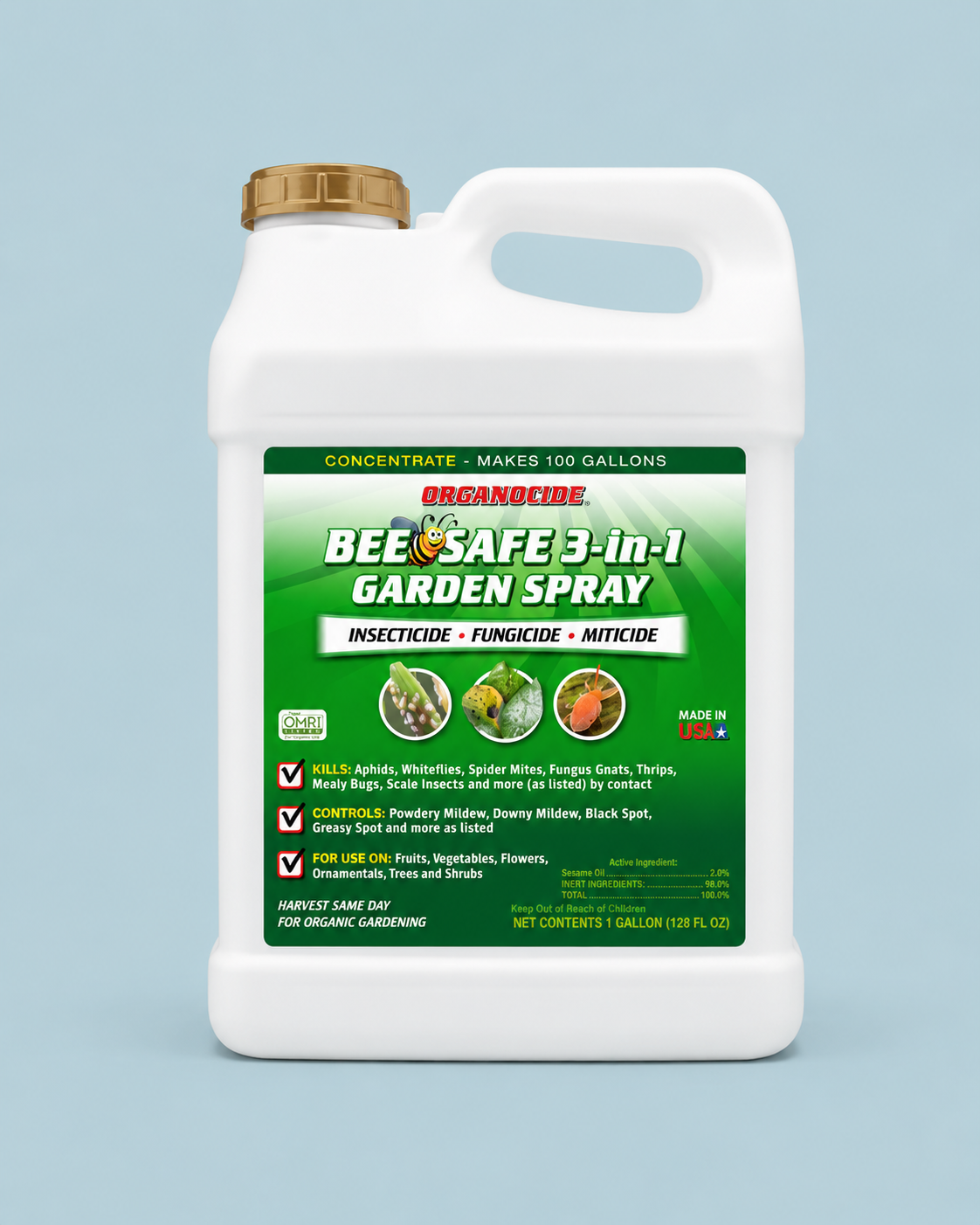 Organocide Bee-Safe 3-in-1 Concentrate 2.5 Gallon
