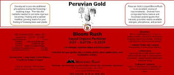 Peruvian Gold Bloom Rush 2.5 Gallon (0.07-0.0739-0.2109)