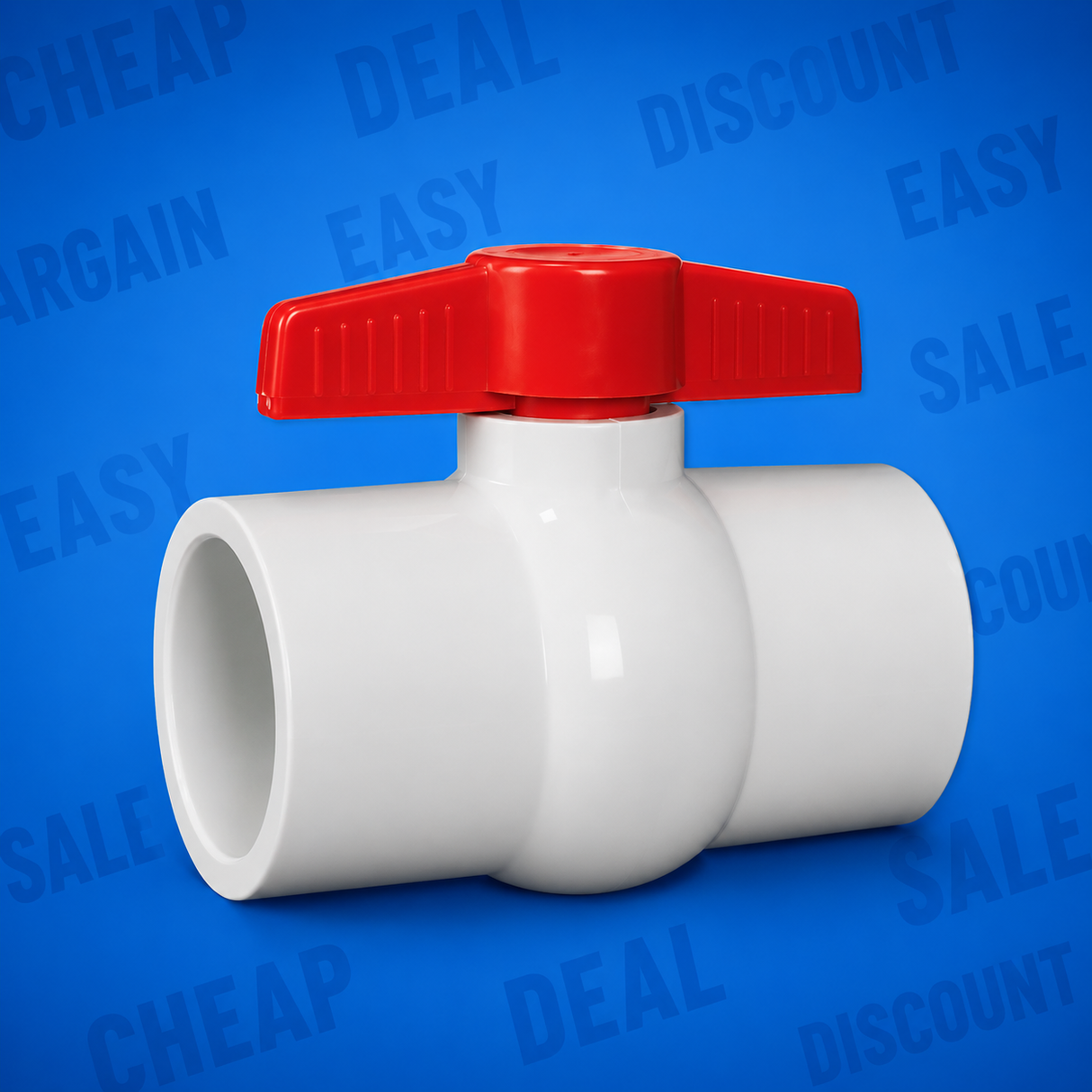 BOX 1" Threaded PVC Ball Valve (5/box)