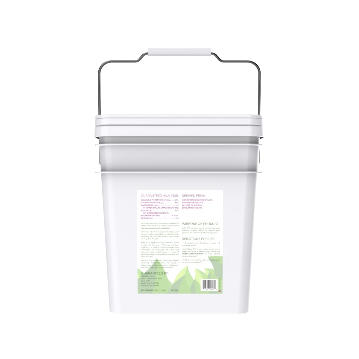 FloraFlex Nutrients - Bulky B 25 lb (0-14-43)