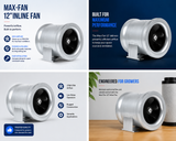 Can Max Fan 12" (1708 CFM)