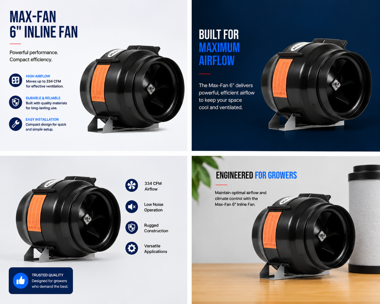 Can Max Fan 6" (334 CFM)