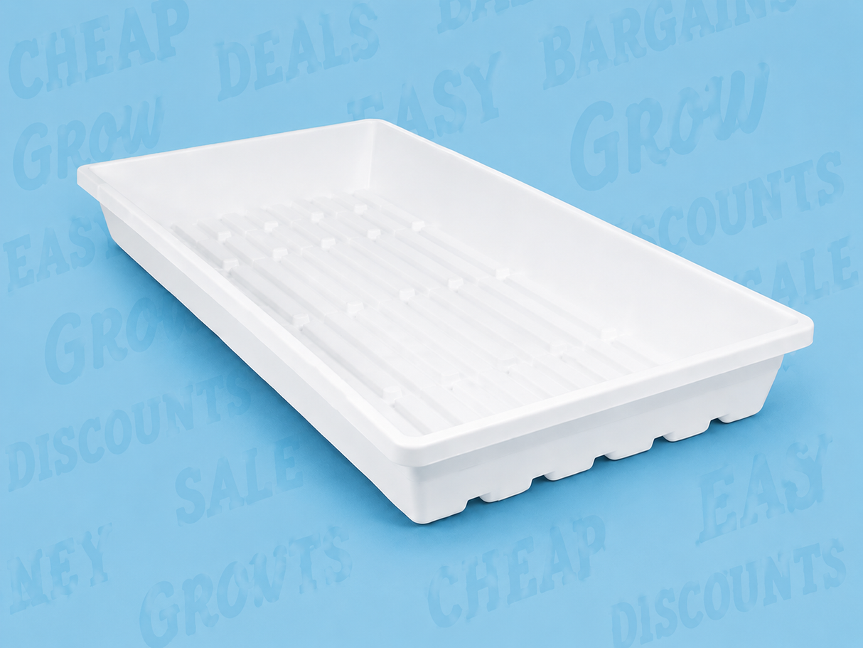 CASE 10" X 20" White Prop Tray - No Holes - Heavy Duty (100/case)