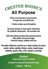 Chester Boone's All Purpose Insecticide/Fungicide/Miticide - 1 Gallon