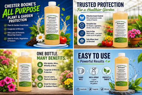 Chester Boone's All Purpose Insecticide/Fungicide/Miticide - 1 Quart