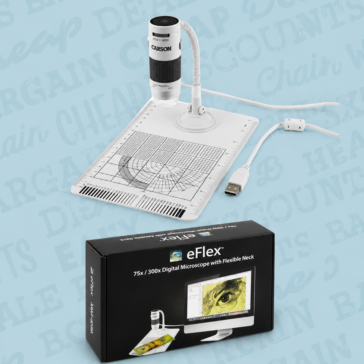 Carson eFlex 75x/300x USB Digital Microscope