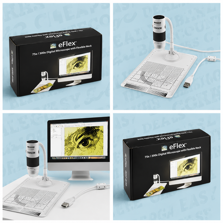Carson eFlex 75x/300x USB Digital Microscope