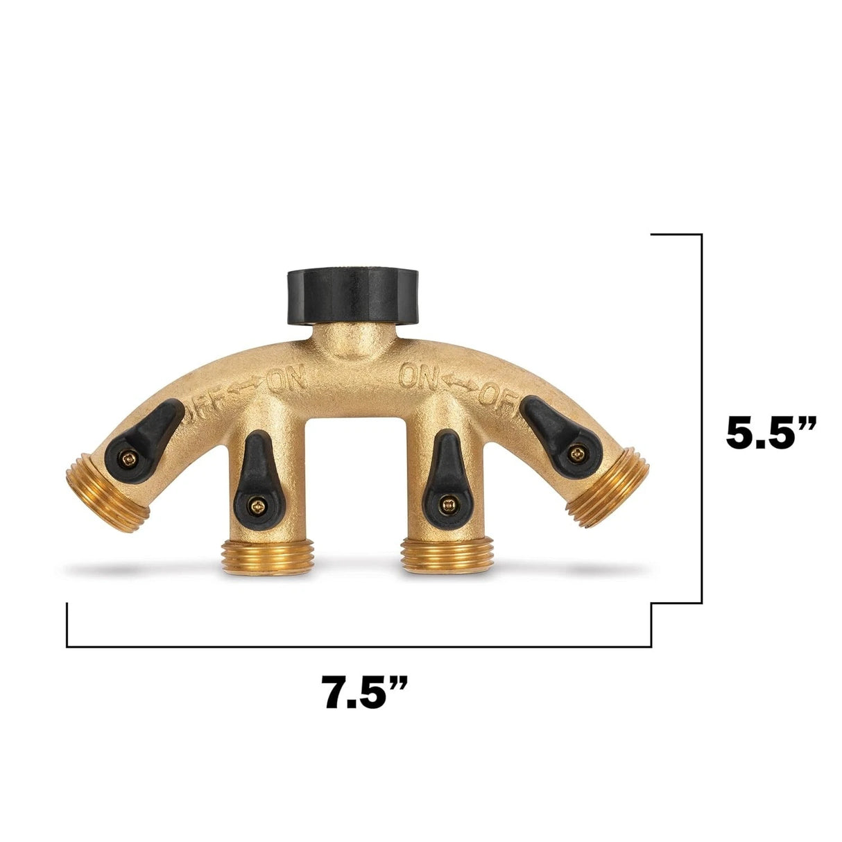 Gilmour 4-way Brass Shut Off Valve