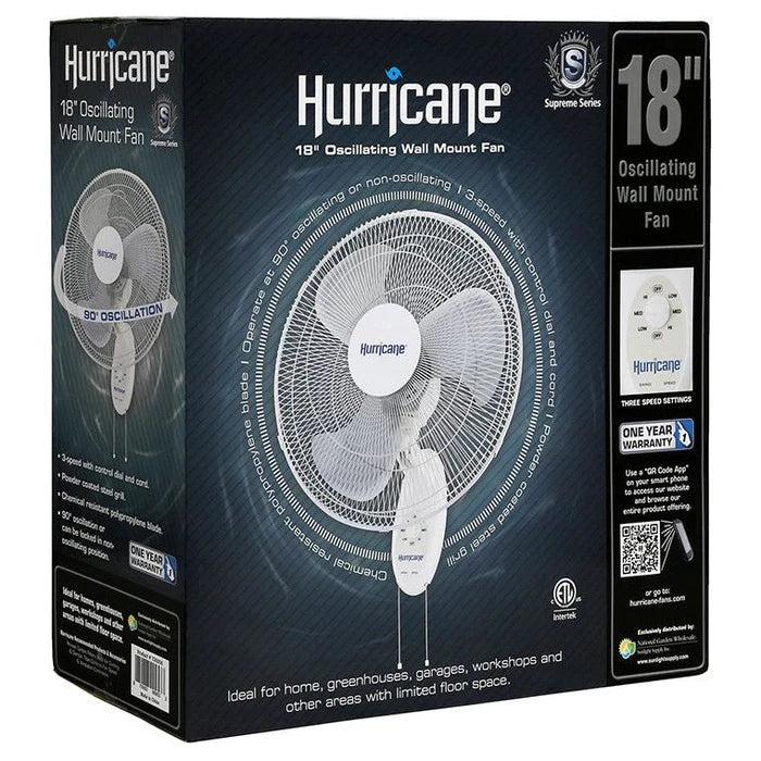 Hurricane Supreme 18" Wall Mount Fan