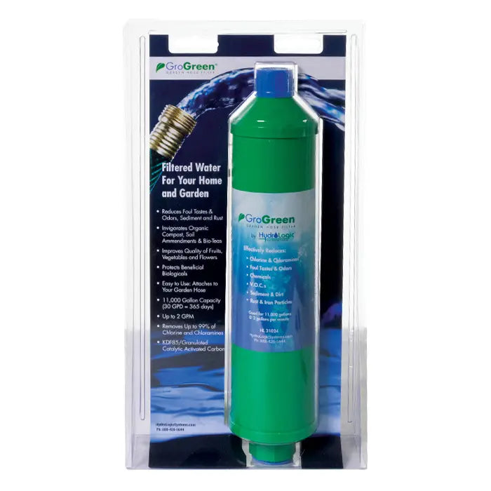 HydroLogic GroGreen Garden Hose Filter 11,000 Gallon Capacity (2GPM)