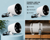 JETFAN Mixed-Flow Digital Fan, 8", 710 CFM