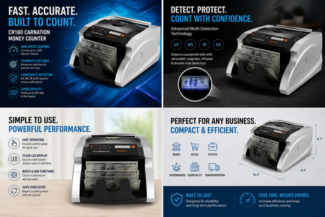 CR180 Carnation Money Counter