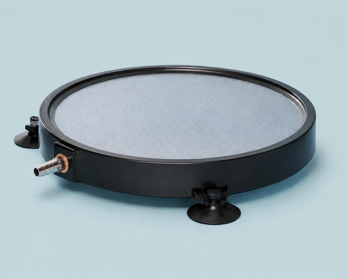 8" Round Pancake Air Stone (Requires 3/8" ID Tubing) (airdisc)