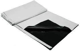 Panda Film Black/White Panda Plastic Poly 10' x 25'