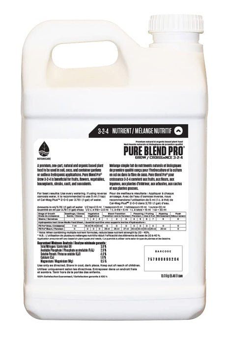Botanicare PBP Grow 2.5 Gallon - Botanicare (3-2-4)