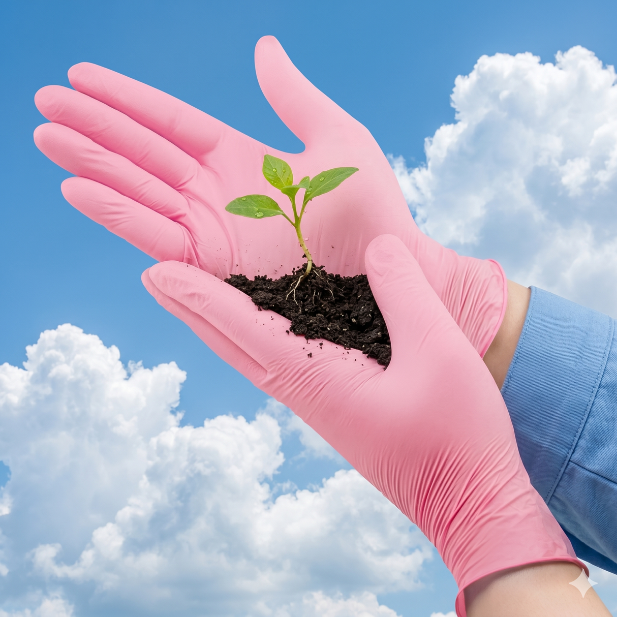 Small Pink Aloe Gloves (Box of 100)