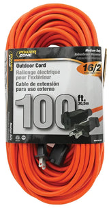 Power Zone Orange Extension Cord 100'