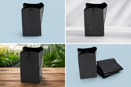 CASE Grow Bag Quart Size (3"x3"x7.5") 1000 bags per case