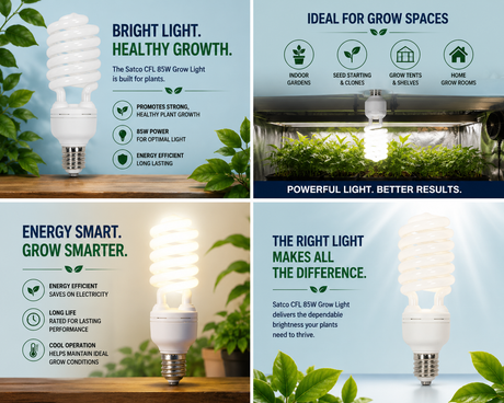 Satco CFL for String Lights 85W, 120V Large Base