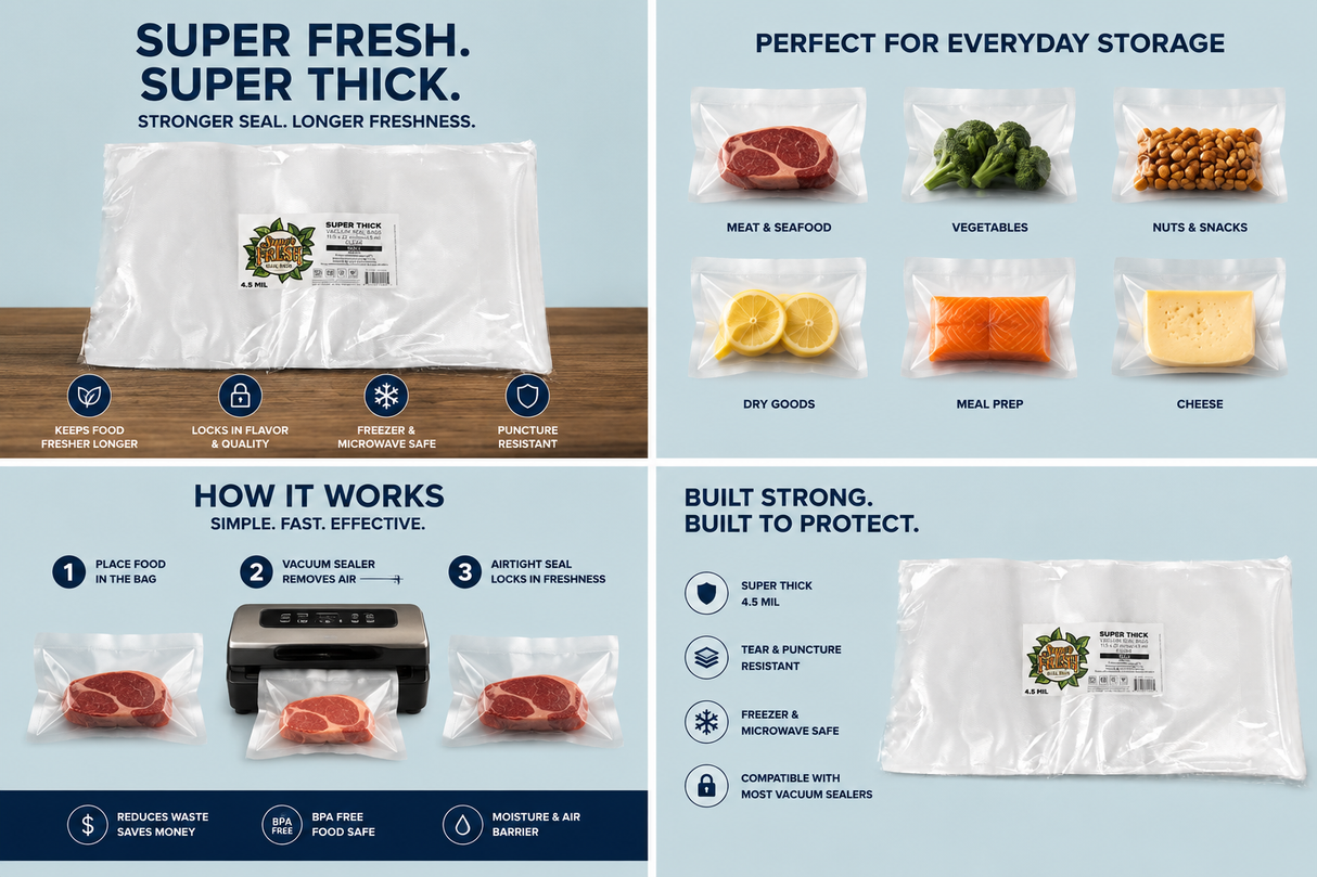 Super Fresh 11.5” x 22” Clear 50 PACK