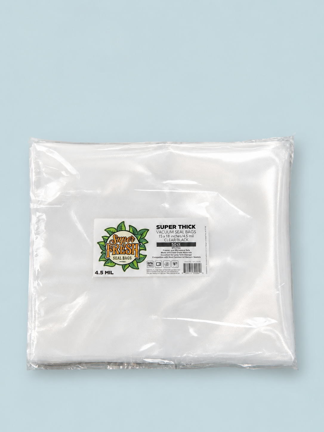 Super Fresh 15” x 18” Clear 50 PACK