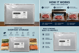 Super Fresh Vacuum Bags 15 X 18 Metallic 100 Pack