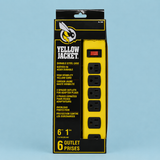 Surge Protector 6 Outlet, 6' Cord (15A) Yellow Jacket