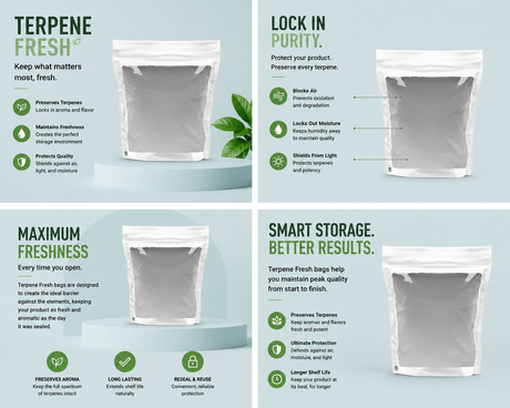 Terpene Fresh Bags 1LB WHITE w/window (25ct)