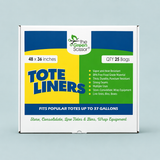 The Green Scissor Tote Liners 48 x 36 in 25 pk