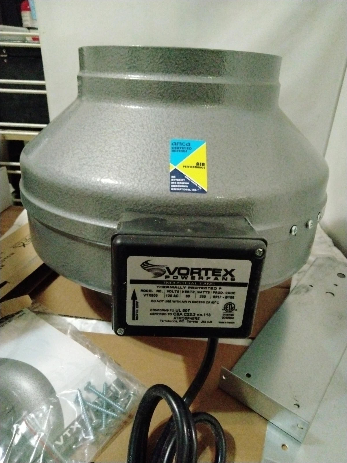 Vortex 8" Inline Fan (739cfm)