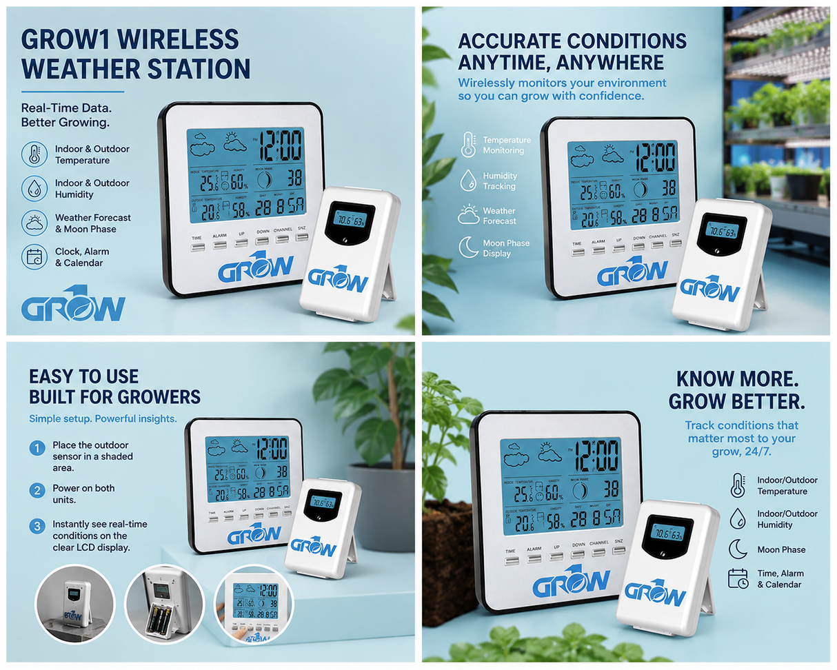 Grow1 Wireless Weather Station with sensor